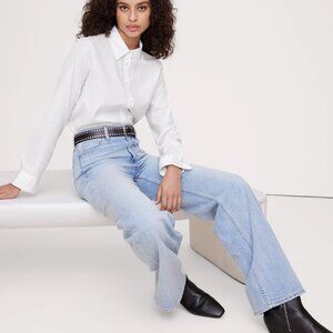 The Icon Classic Wide-Leg Jean Light Wash